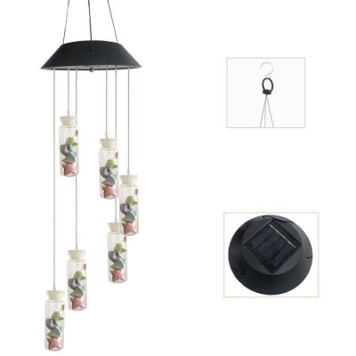 Chine Lampe à cloche à vent solaire à LED multi-couleurs pour éclairage de jardin extérieur 50000 heures à vendre