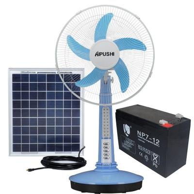 China DC12V AC 110V-220V Función ventilador de piso eléctrico de 16 pulgadas para enfriamiento de aire de emergencia en venta