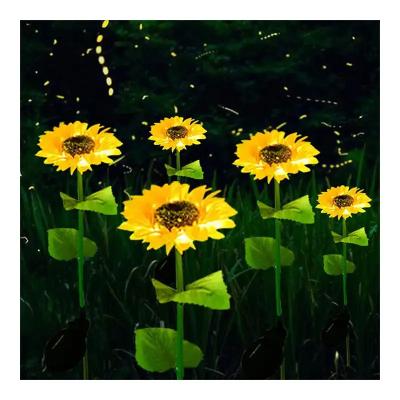 China Solar Led Lamp Waterproof Garden Decorative Sunflower Solares for Backyard Patio Pathway for sale