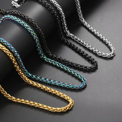 China CLASSIC Stainless Steel Keel Chain Flower Basket Chain Hip Hop Necklace for sale