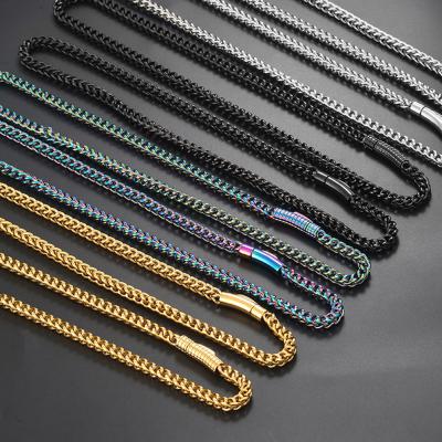 China CLASSIC Mens Stainless Steel Franco Chain Link Chain For Hip Hop for sale