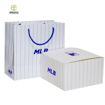 China Recyclable Custom Logo Scarf Baseball Cap Hat Gift Paper Packaging Box For MLB Hat for sale