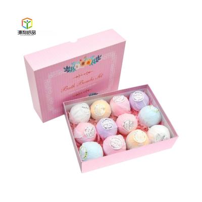 China Custom Recyclable And Organic Best Selling Fizzy Cardboard Box Bath Bomb Ball Packaging Gift Box for sale