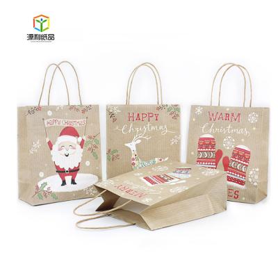 China Recycled Materials Custom Logo Brown Kraft Paper Gift Paper Bag Cheap Handbag Handbag Customized Kraft Paper Shopping Bag for sale