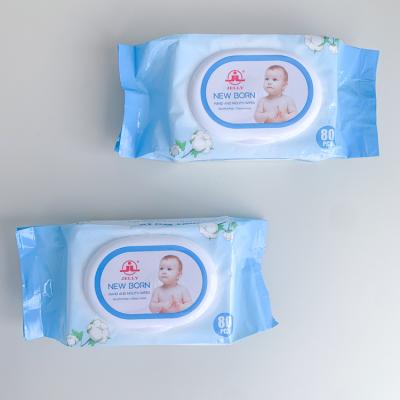 China Private Label Home Safe And Non-Irritating Natural Sensitive Sanitary Baby Wipes for sale