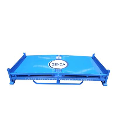 China Premium Corrosion Protection OEM Factory Powder Coating Storage Warehouse Rack Cages Metal Steel Stackable Stillage for sale