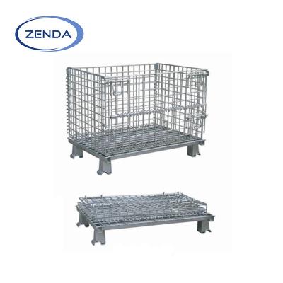 China Collapsible Mesh Wire Mesh Container Iron Cage Metal for sale