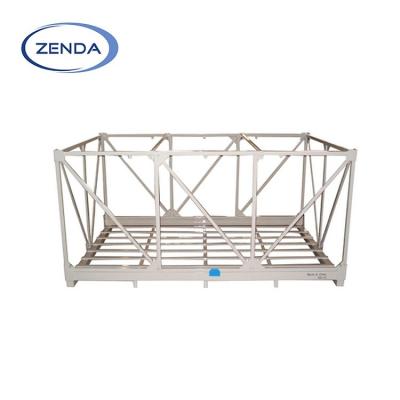 China Double Faced Collapsible / Collapsible Metal Pallet Rack Stillages Cage for sale