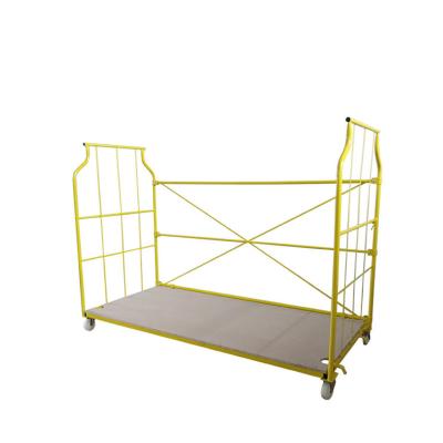 China Storage Qualified Reputation Warehouse Solid Wire Folding Cage Trolley Container Furniture Trolley for sale