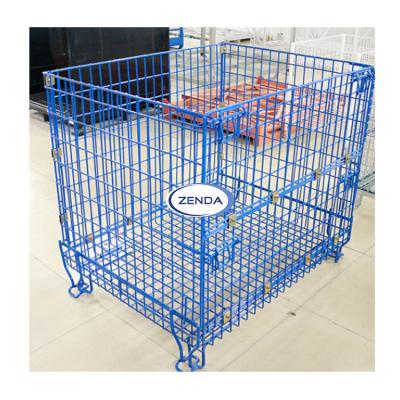 China Easy Installation Customized Size Safety Welding Wire Mesh Steel Cage Bin For Warehouse Storage 50x100 (mm) for sale