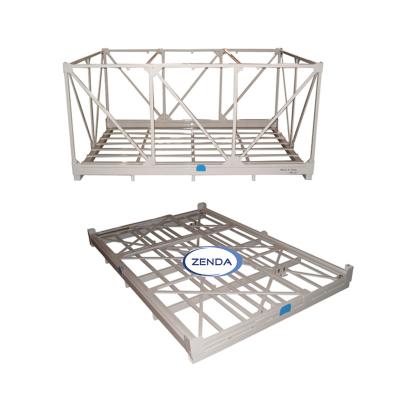 China Portable Heavy Duty Foldable Powder Coating Paint Spray Warehouse Pallet Rack For Large Equipment for sale