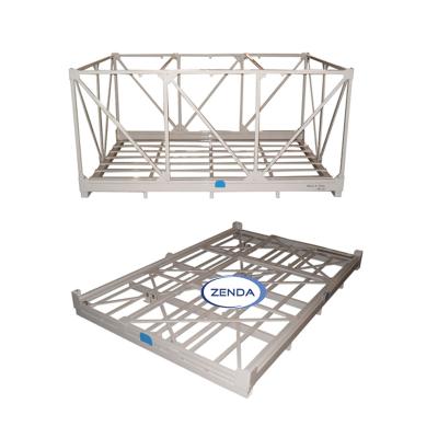 China Transport Logistics Turnover Box Carry Spray Paint Steel Foldable Warehouse Storage Pallet Cage for sale