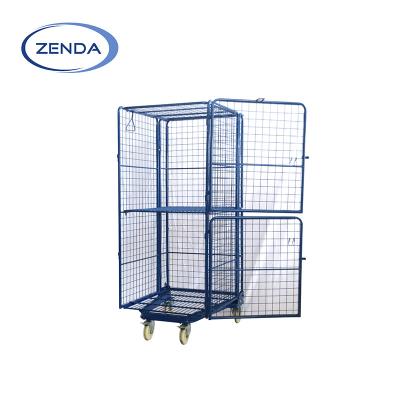 China Medium Duty Roll Cage Container Trolley For Cargo Storage 500kg for sale