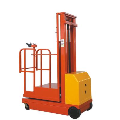 China 300kg Load Electric Powered Order Picker Lift 3 Meter Man Up Order Picker for sale