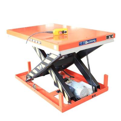 China Fixed Type Small Lift Table 1.4m Small Electric Lifting Platform for sale