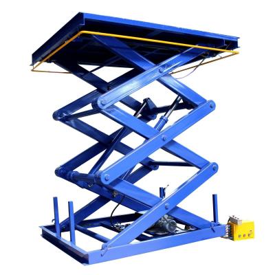 China Height 4m 2000kg Hydraulic Scissor Lift Table Industrial Dual Scissor Lift for sale