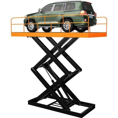 China 5000kg Hydraulic Electric Scissor Car Lift Table For Parking for sale