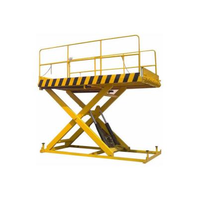 China Fixed Truck Scissor Dock Lift With Parapet Hydraulic Lift For Loading Dock for sale