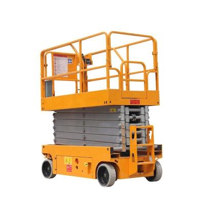 China Self Propelled 12m 14m Scissor Lift Battery Scissor Lift 10m Working Height for sale