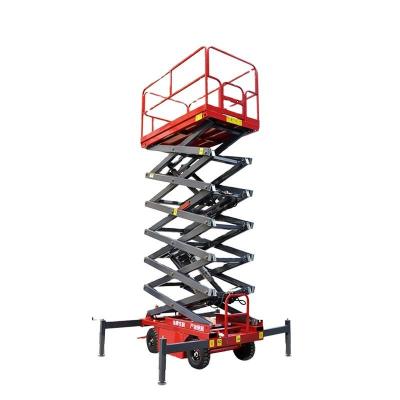 China 8m Scissor Lift Hydraulic Aerial Scissor Lifting Platform 1000KGs for sale