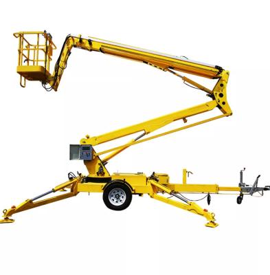 China Amarillo 10m remolque detrás de cherry picker 200KG 30 pies remolque remolque en venta