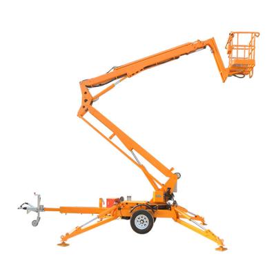 China 20 m Anhänger-Boom-Lift 200 kg Schleppbare Gelenk-Boom-Lift auf einem Anhänger zu verkaufen