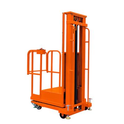 Cina Orange 3m Semi elettrico Ordine Picker magazzino Stock Picker ascensore in vendita