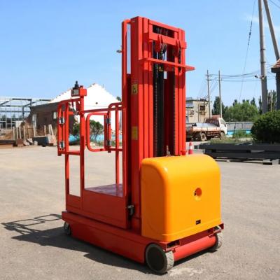 China Volledig elektrische orderpicker Lift 300 kg 4 meter lucht orderpicker Te koop