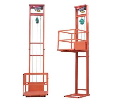 China 3m-10m 500kg Residential Cargo Elevator Hydraulic Vertical Goods Lift for sale