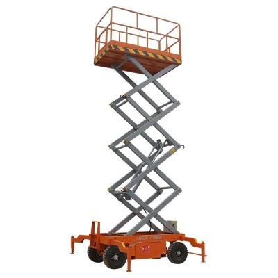 China Lifting Height 7m Mobile Scissor Lift Hydraulic Mobile Man Lift for sale