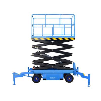 China Aerial Construction 4m Scissor Lift 500kgs Mobile Hydraulic Scissor Lift for sale