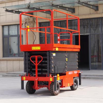 China 2m To 4m Mini Mobile Scissor Lift 300kg Portable Hydraulic Platform Lift for sale