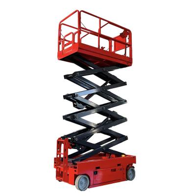 China Orange Self Propelled Scissor Lift 6m-14m Mobile Platform Lift for sale