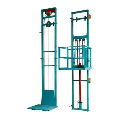 China 1000 kg capaciteit Cargo Freight Lift Warehouse Fabriek Gebruiksgids Spoorvrachtlift Te koop