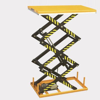 China Hydraulic Lift Platform 1t Capacity 5m Scissor Cargo Lift Table for sale