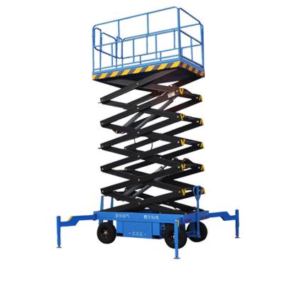 China 12 m 14 m 500 kg Elektrische hydraulische schaar-lift tafels mobiel luchtwerkplatform Te koop