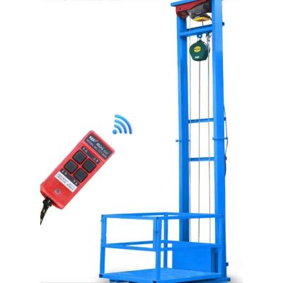 China Hydraulic Easy Lift Cargo Lift Platform 8m Warehouse Household Lift Elevator for sale