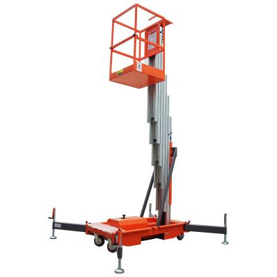 Китай Electric Aluminum Single Mast Lift Table 9m 150kg Aerial Work Lift Platform продается