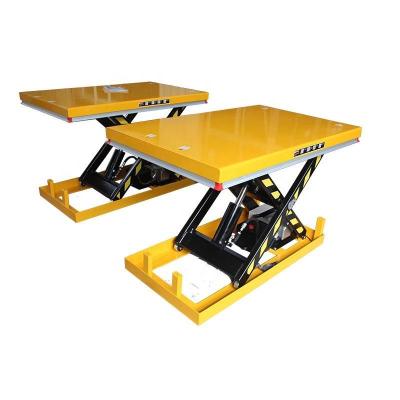 China Vaste hydraulische elektrische schaarhef 2000 kg laden Stagewerk Lift tafel Te koop