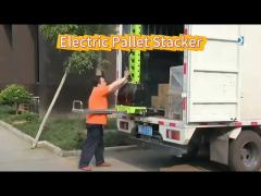 1.2m height semi electric pallet stacker 500kg self loading electric stacker