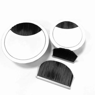 China Industrial Aluminum Grommet Sealing Brush For Office Furniture Hardware for sale