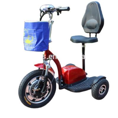 China Unisex Lithium Battery Three Wheel Electric Scooter 500W with Front Suspension for sale