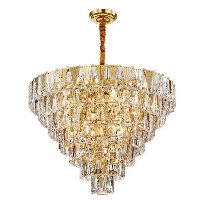 China Modern Decorative Modern Luxury Living Room Crystal Chandelier Luxury Hanging Crystal Chandeliers Lobby Pendant Lights For Lighting for sale