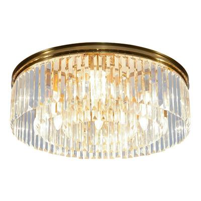 China Simplicity Modern Luxury Indoor Lamp Style Panel Color Decoration Living Room Ceiling Light Decorative Indoor Lighting Gold Crystal for sale