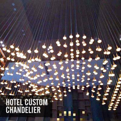 China Contemporary Lighting Vintage And Modern Crystal Chandeliers For Sale Giant Crystal Chandelier Supplier Luxury Custom-Made Hotel Lobby for sale