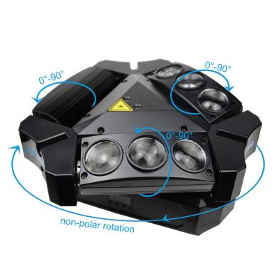 China Moving Head Bars Big Dipper 9 Eyes Spider Light 9*10W RGBW +Laser Stage Light for sale