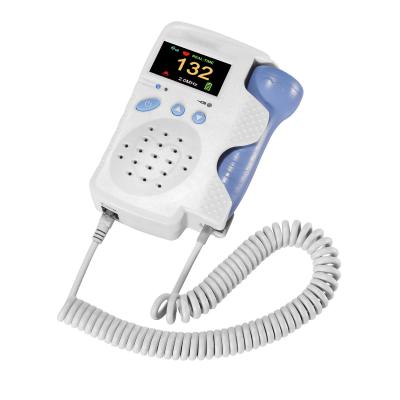 China Portable Color Screen Ultrasound Baby Heart Monitoring Fetal Heartbeat Rate Monitor Fetal Doppler For Home Use for sale