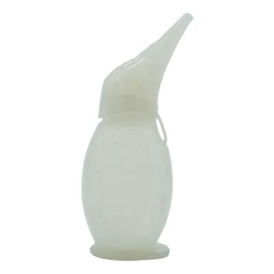 China Resin Penguin Shaped White Silicone Material Cleans Baby's Nose for sale