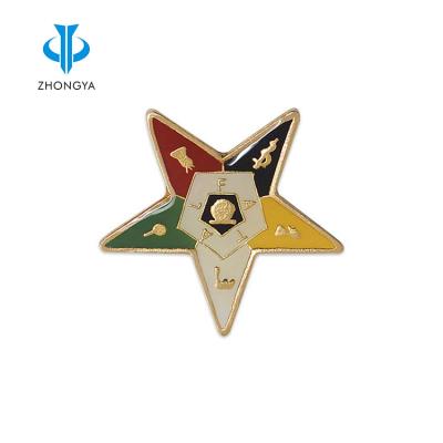 China new fashion 3D wholesale customized high quality masonic design metal badges for sale