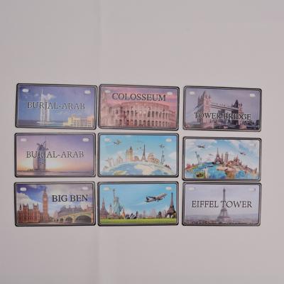 China Exclusive Europe Factory Stock Design Christmas Theme Metal Postcard Metal Sign Souvenir for sale